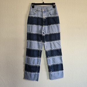 The Ragged Priest High Rise Patchwork Jeans